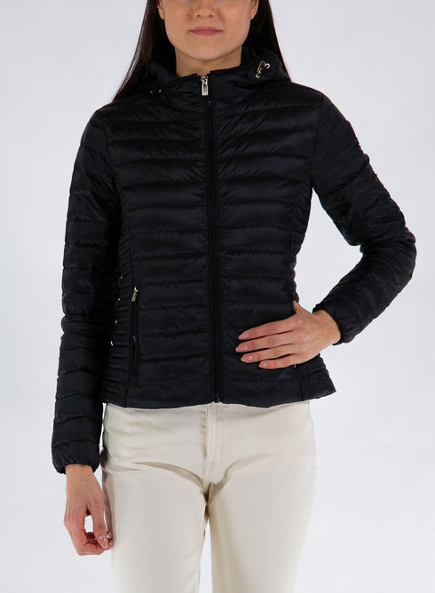 Piumino Donna CARRIE opaco con cappuccio Nero CIESSE PIUMINI- Francavilla Moda